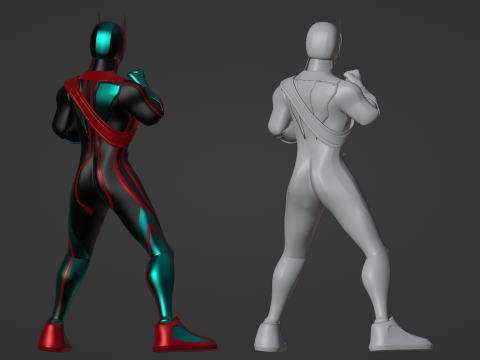 Kamen Rider Zeztz - Physicam Impact 3D Model