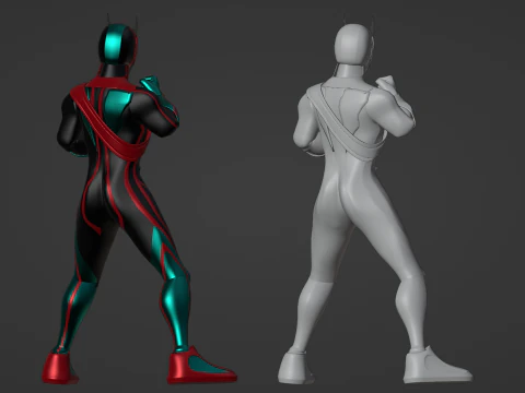 Kamen Rider Zeztz - Physicam Impact 3D Model