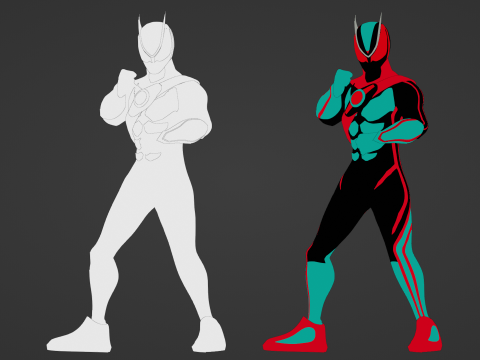 Kamen Rider Zeztz - Physicam Impact 3D Model