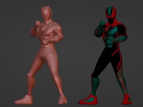 Kamen Rider Zeztz - Physicam Impact 3D Model