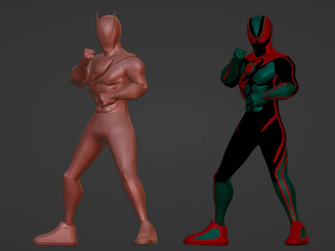 Kamen Rider Zeztz - Physicam Impact 3D Model