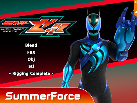 Kamen Rider Zeztz - Stream Model 3D