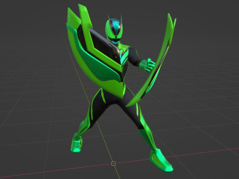 Kamen Rider Zeztz - Recovery 3D Model