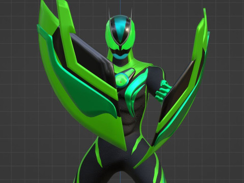 Kamen Rider Zeztz - Recovery 3D Model