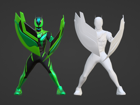 Kamen Rider Zeztz - Recovery 3D Model