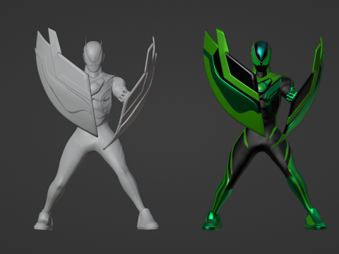 Kamen Rider Zeztz - Recovery 3D Model
