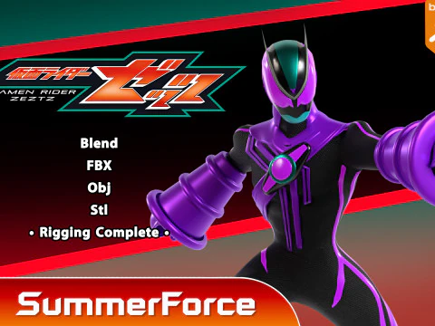 Kamen Rider Zeztz - Wonder 3D Model