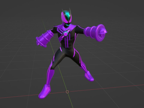 Kamen Rider Zeztz - Wonder 3D 모델