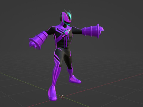 Kamen Rider Zeztz - Wonder 3D 모델