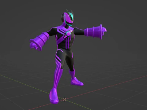 Kamen Rider Zeztz - Wonder 3D Model