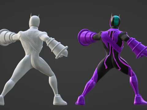 Kamen Rider Zeztz - Wonder 3D Model