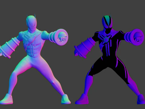 Kamen Rider Zeztz - Wonder 3D Model