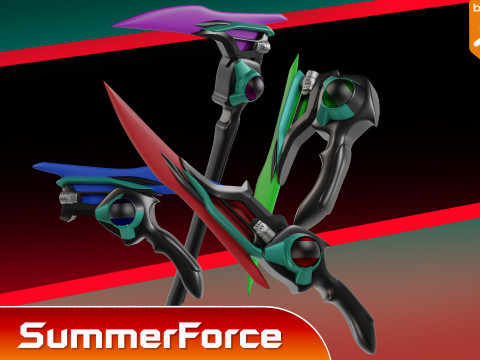 Breakam Zeztzer - Kamen Rider Zeztz 3D Model