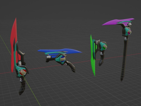 Breakam Zeztzer - Kamen Rider Zeztz 3D Model