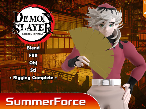 Doma - Demon Slayer Infinity Castle Model 3D