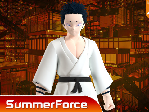 Hakuji Soyama - Demon Slayer Infinity Castle 3D Model