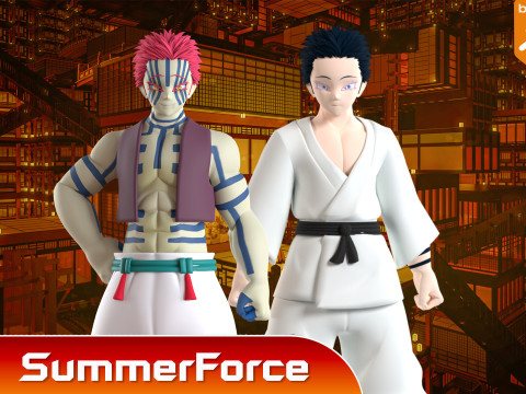 Hakuji Soyama - Demon Slayer Infinity Castle 3D Model