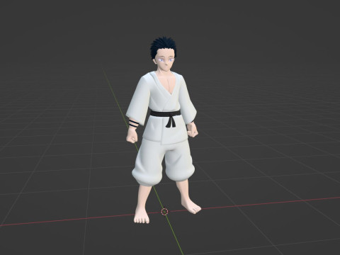 Hakuji Soyama - Demon Slayer Infinity Castle 3D Model