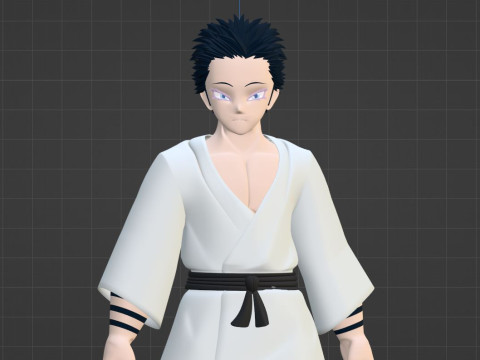 Hakuji Soyama - Demon Slayer Infinity Castle 3D Model