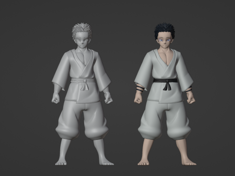 Hakuji Soyama - Demon Slayer Infinity Castle 3D Model