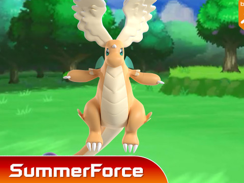 Mega Dragonite - Pokemon 3D Modell