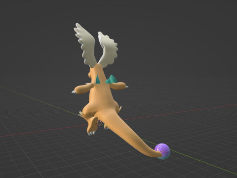 Mega Dragonite - Pokemon 3D Modell