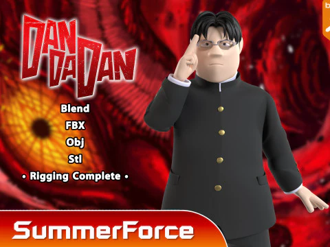 Kinta Sakata-Dandadan 3D Model