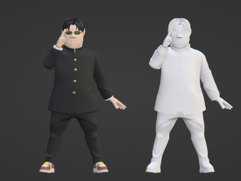 Kinta Sakata - Dandadan 3D 模型