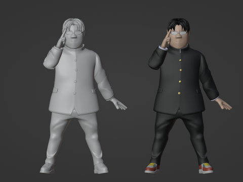 Kinta Sakata - Dandadan 3D 模型