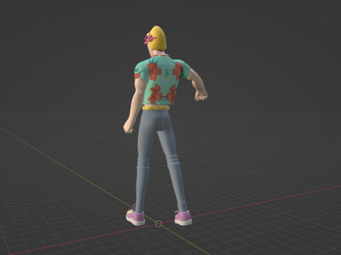 Abby Saja - KPop Demon Hunters Modello 3D