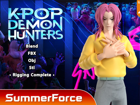 Romance Saja - KPop Demon Hunters 3D 모델
