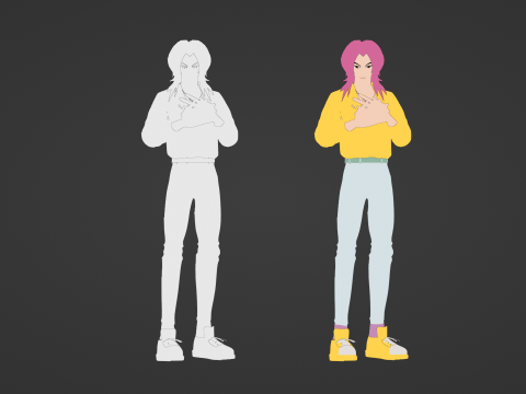 Romance Saja - KPop Demon Hunters 3D Model