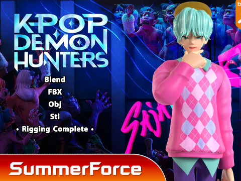 Baby Saja - KPop Demon Hunters 3D 모델