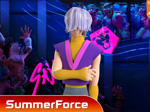 神秘萨贾 - KPop 恶魔猎手 3D 模型