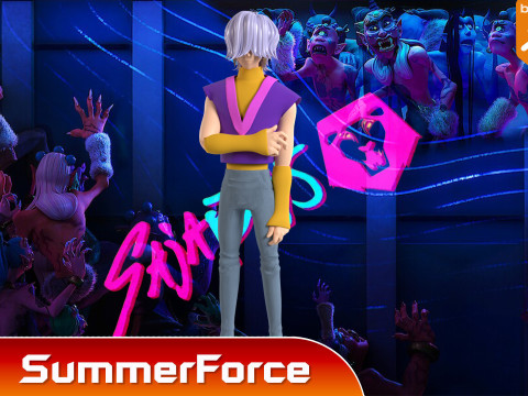 神秘萨贾 - KPop 恶魔猎手 3D 模型