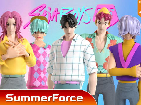 神秘萨贾 - KPop 恶魔猎手 3D 模型