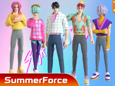 神秘萨贾 - KPop 恶魔猎手 3D 模型