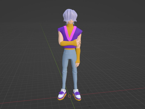 神秘萨贾 - KPop 恶魔猎手 3D 模型