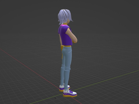 神秘萨贾 - KPop 恶魔猎手 3D 模型