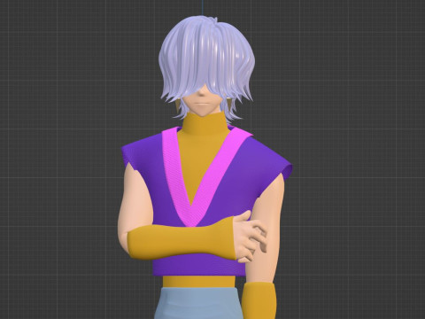 神秘萨贾 - KPop 恶魔猎手 3D 模型