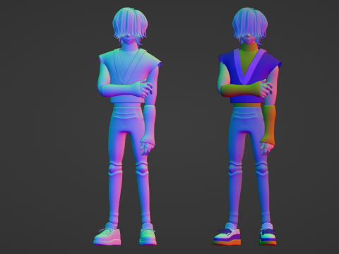 神秘萨贾 - KPop 恶魔猎手 3D 模型