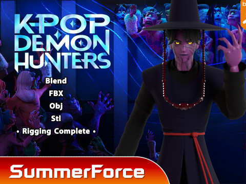 Demon Jinu - KPop Demon Hunters 3D Модель