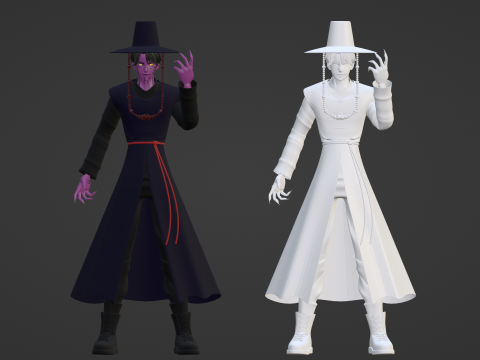 Demon Jinu - KPop Demon Hunters 3D 模型