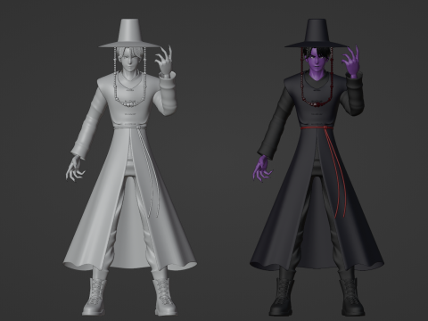 Demon Jinu - KPop Demon Hunters 3D 模型
