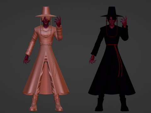 Demon Jinu - KPop Demon Hunters 3D 模型
