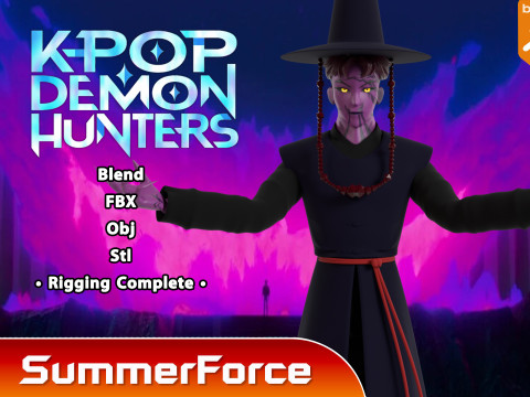 Demon Abby - KPop Demon Hunters Modèle 3D
