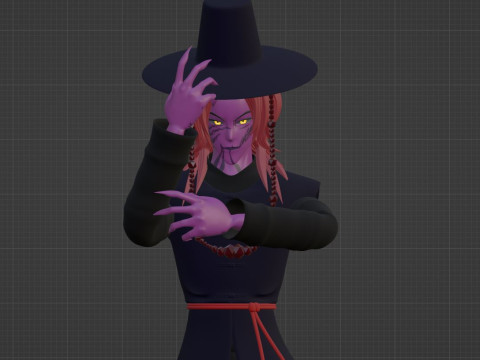 Demon Romance Saja - KPop Demon Hunters 3D 模型