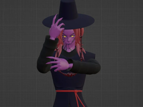 Demon Romance Saja - KPop Demon Hunters 3D Model