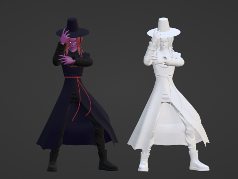 Demon Romance Saja - KPop Demon Hunters 3D 模型
