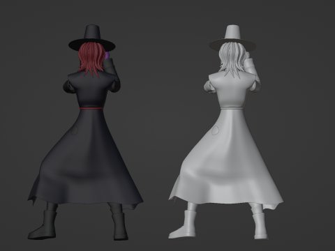 Demon Romance Saja - KPop Demon Hunters 3D 模型